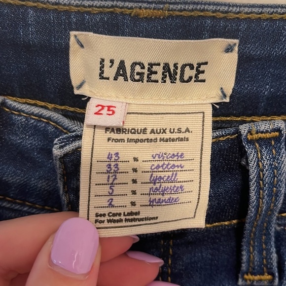 L’agence High Rise Margot skinny in Neptune 25 Y2K 90s - Picture 8 of 11